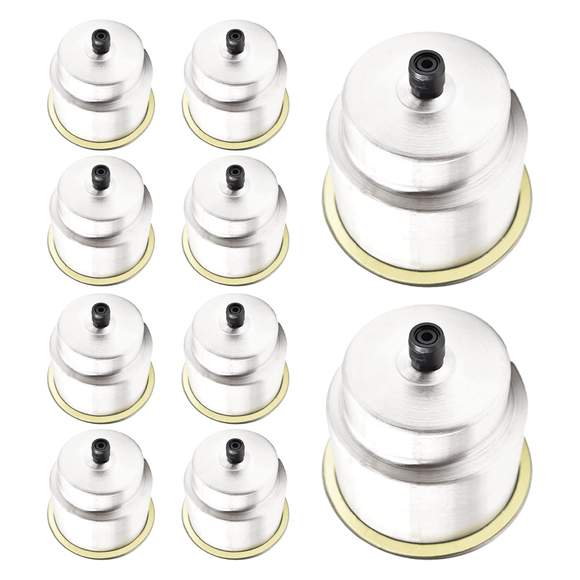 Marine City 304 Stainless Steel Cup Drink Holder with Center Drain (Pack of 10)
