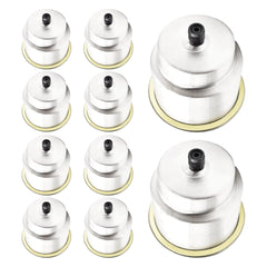 Marine City 304 Stainless Steel Cup Drink Holder with Center Drain (Pack of 10)