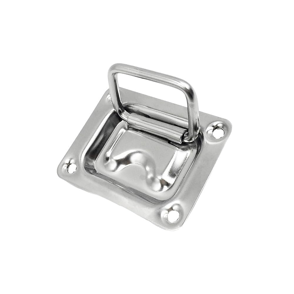 Marine City 304 Stainless Steel Hatch Lift Handle Ring Pull – 3” x 2-1/4”