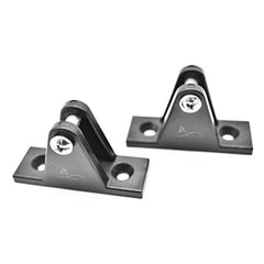 Marine City 2 Pcs Black Nylon Bimini Top Deck Hinges