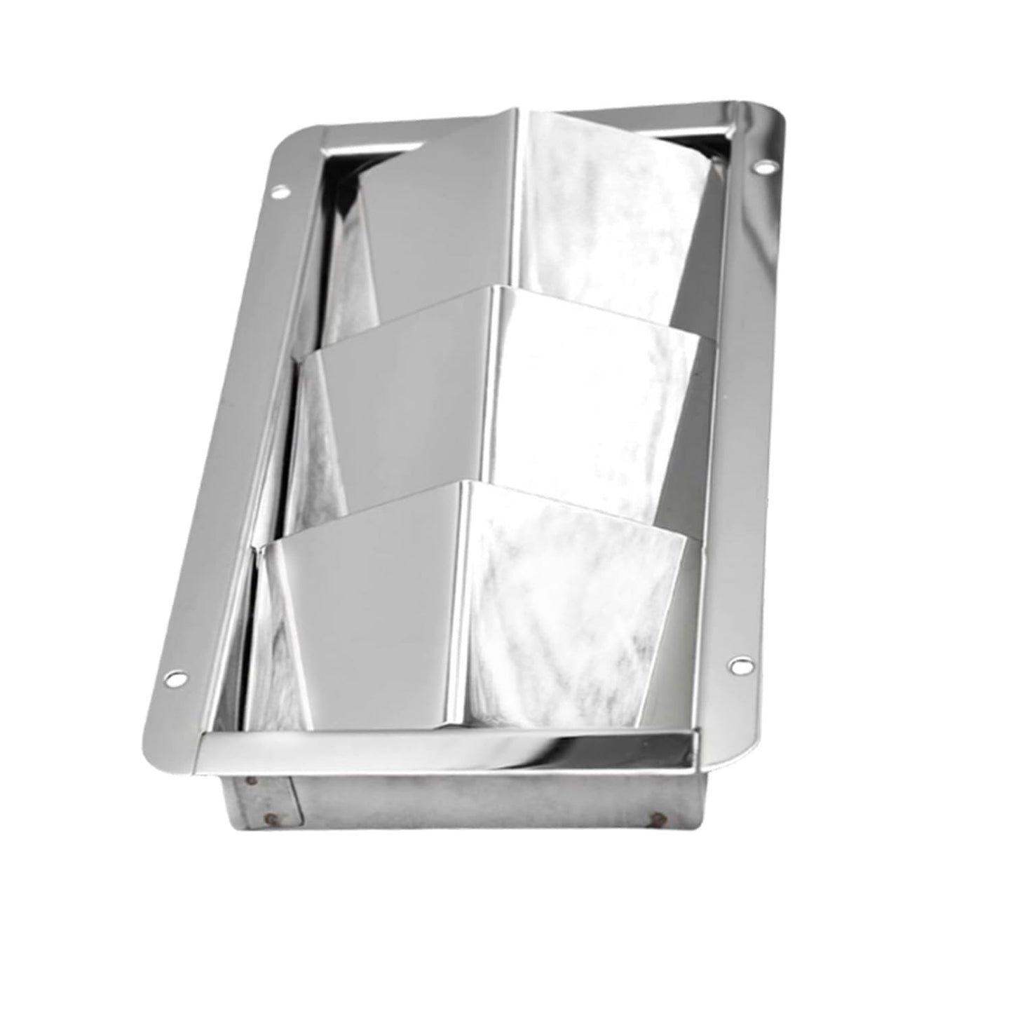 Marine City Stainless Steel 3-Slot Louvered Vent – Mirror Finish, 8-1/4” Length Marine City