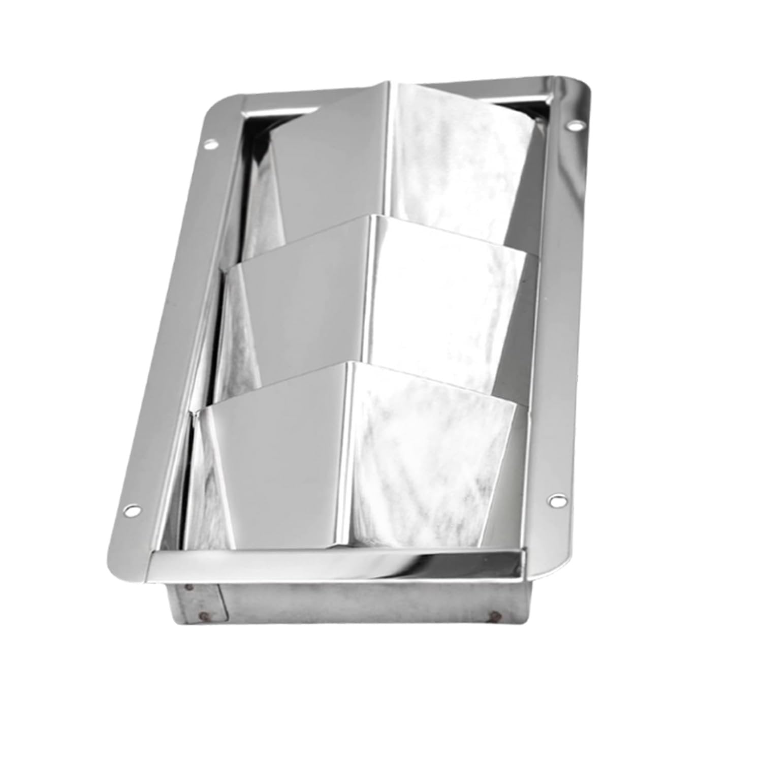 Marine City Stainless Steel 3-Slot Louvered Vent – Mirror Finish, 8-1/4” Length Marine City