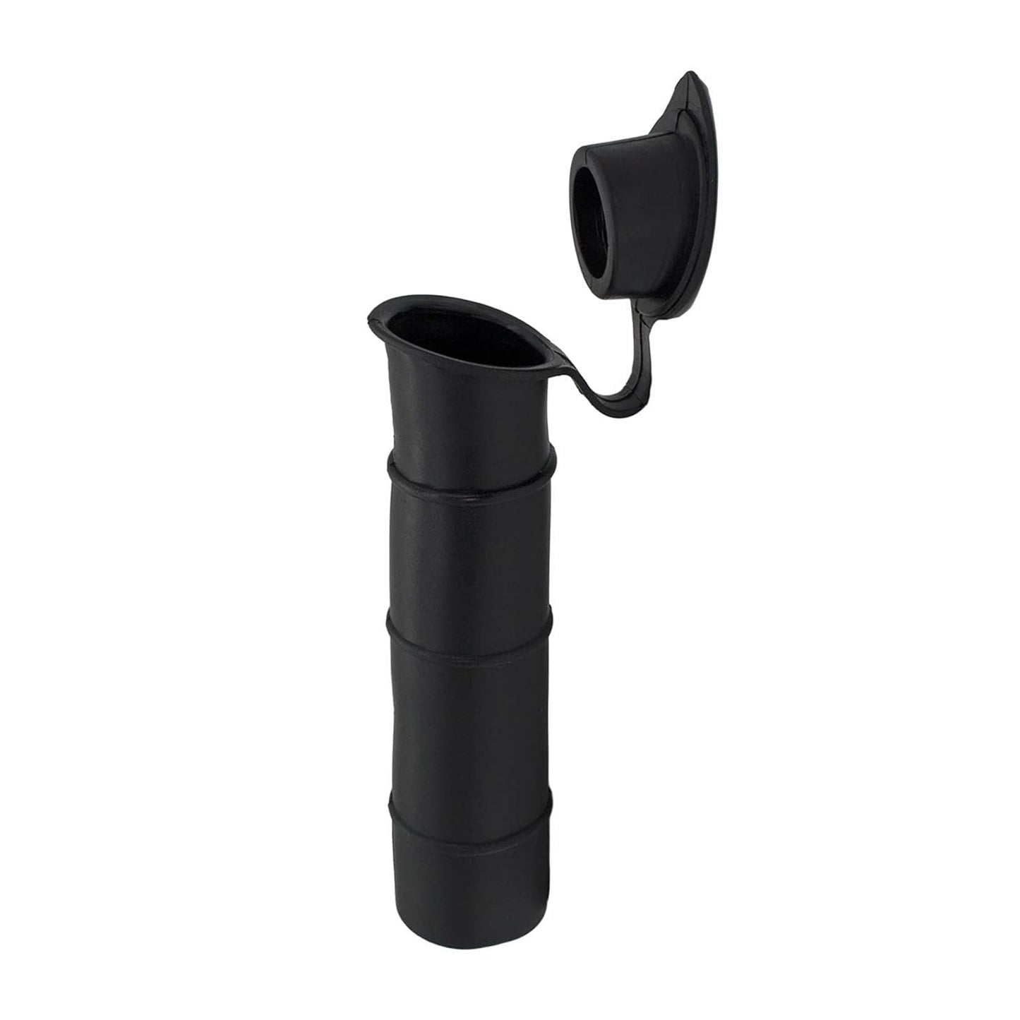 Marine City Black PVC Rod Holder with Cover – 6-7/8” Injection Molded Rod Holder MARINE CITY