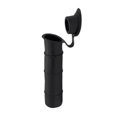 Marine City Black PVC Rod Holder with Cover – 6-7/8” Injection Molded Rod Holder