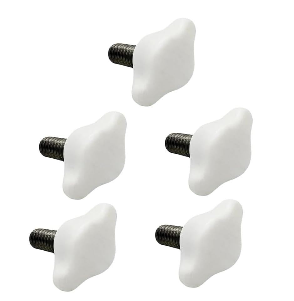 Marine City Flagpole Base Nylon Knobs & Cover Support with Stainless Steel Stud (5 Pcs) Marine City