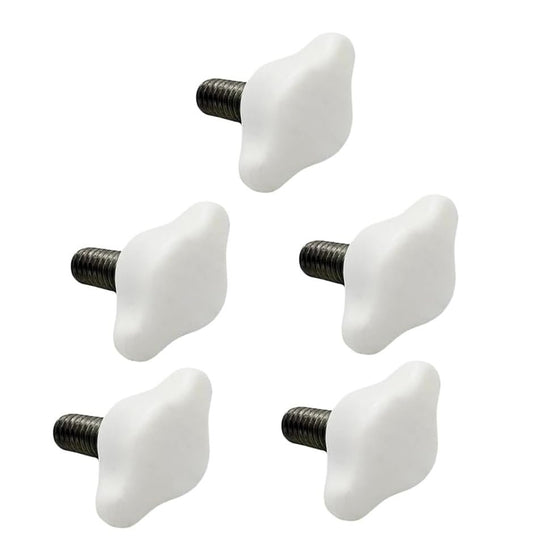 Marine City Flagpole Base Nylon Knobs & Cover Support with Stainless Steel Stud (5 Pcs) Marine City