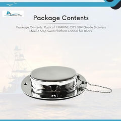 Tubo de plataforma de cadena de acero inoxidable Marine City (base de 6,32 pulgadas 4,47 pulgadas / orificio de tubería de 4,3 pulgadas 2,31 pulgadas)