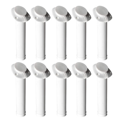 MARINE CITY White Nylon Flush Mount Rod Holder – UV Stabilized 30° (Pack of 10)
