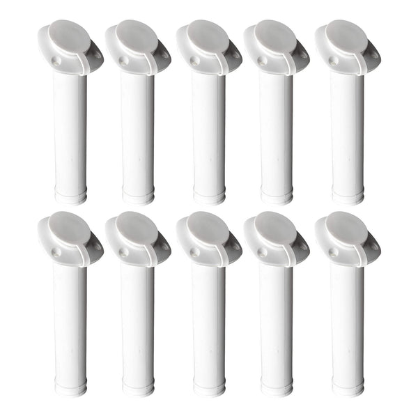 MARINE CITY White Nylon Flush Mount Rod Holder – UV Stabilized 30° (Pack of 10)