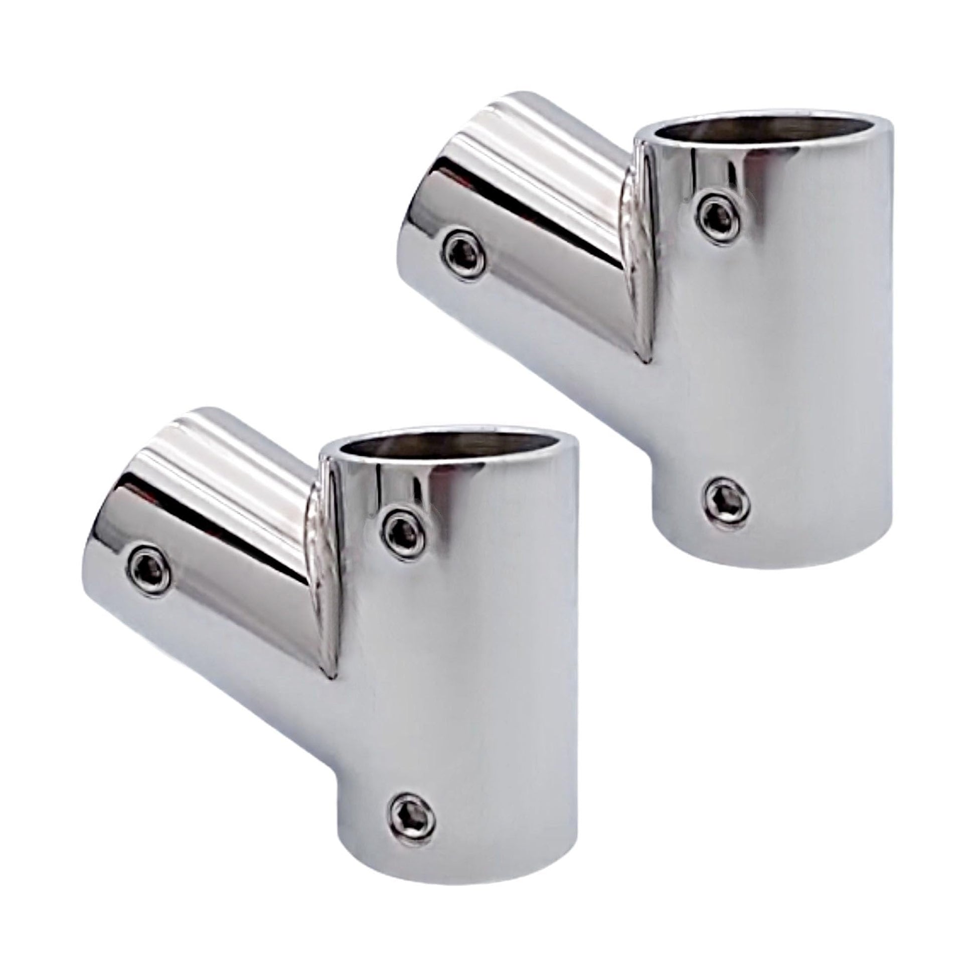 Marine City Stainless Steel 3-Way Tee Connector Hand Rail Fittings– 45°/60°/90° Marine City