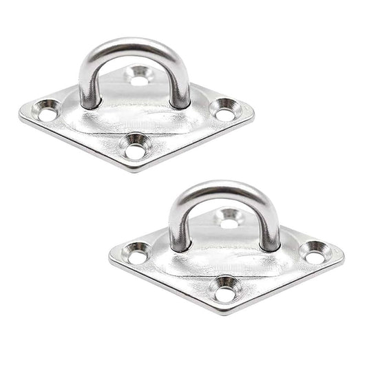 Marine City U-Shaped Pad Eye – Polished Stainless Steel, 2-3/8 x 1-1/2", (2 Pcs) Marine City Hardware