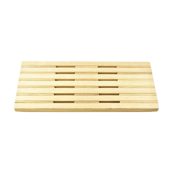 Marine City Teak Wall Mount Fold-Down Bench 30” × 13”, Stainless Steel Brackets