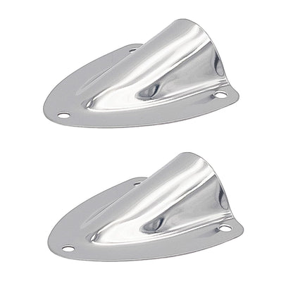 Marine City Midget Clam Shell Vent Wire Cable Cover – 304 Stainless Steel