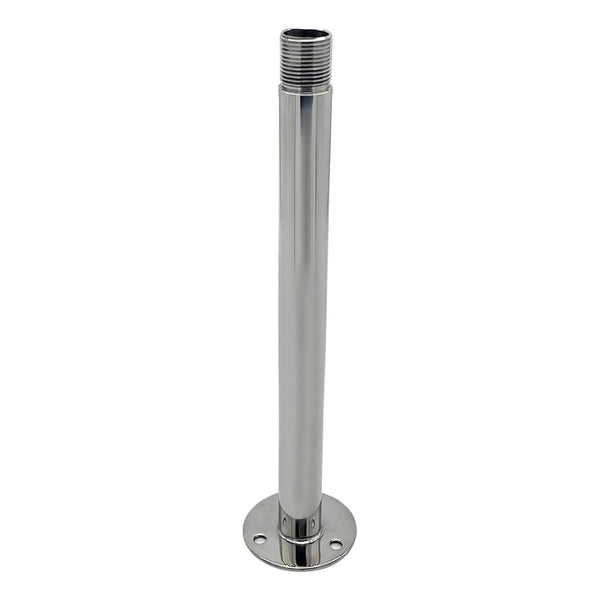 Marine City 12” Antenna Base – 304 Stainless Steel Fixed Base, 1”-14 Threads