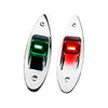 Marine City 12V Flush Mount LED Navigation Lights – Red & Green (A Pair)