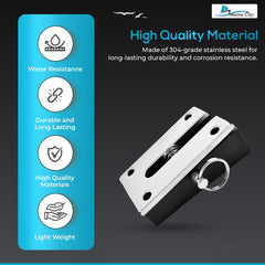 Marine City 304 Stainless Steel & Nylon Vertical Transom Mounting Bracket