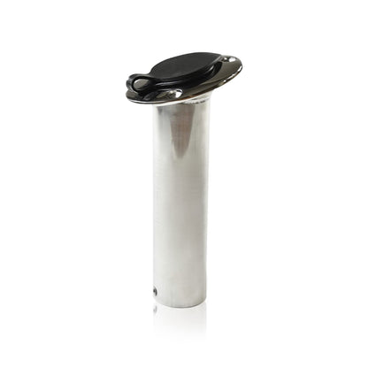 Marine City Soporte de varilla de montaje empotrado de acero inoxidable y revestimiento de PVC con tapa -15 grados