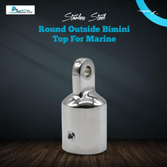 Marine City 316 Stainless Steel Bimini Top Round Outside Eye End 7/8” OD Tubes