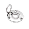 MARINE CITY 316 Stainless Steel Round Flush Boat Hatch Lift Ring – 3-Point Fix