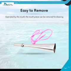 Marine City 304 Stainless Steel Manual Handheld Air Horn – Loud Fog Horn Signal