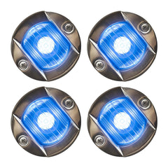 Marine City Flush Mount Blue LED Caution Light 3