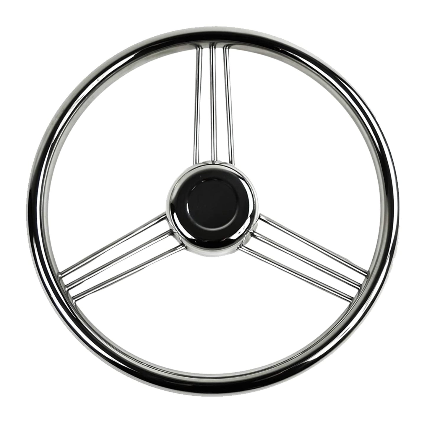 Marine City 316 Stainless Steel Steering Wheel 9 Spoke – 13-1/2” Diameter