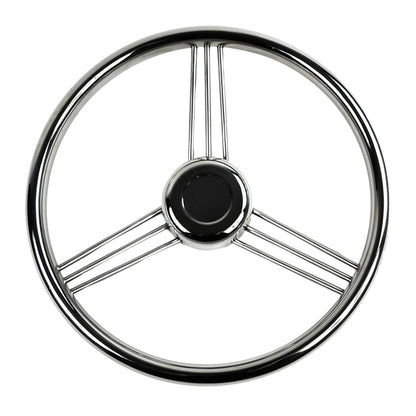 Marine City 316 Stainless Steel Steering Wheel 9 Spoke – 13-1/2” Diameter