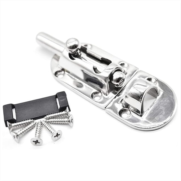 Marine City Boat Acero inoxidable 316 Pestillos de puerta con perno de barril resistente/cerradura Fijación de 6 puntos (Tamaño: 3-1/2 pulgadas × 1-1/2 pulgadas) (Pequeño)