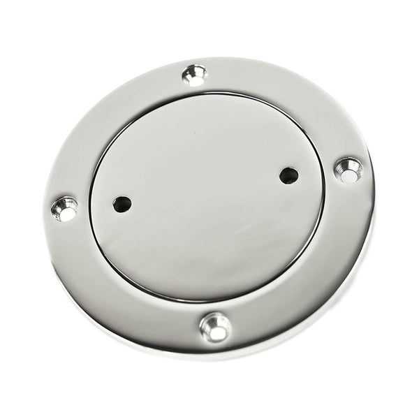 Marine City 4 inches Round 316 Stainless Steel Inspection Deck Plate for Boat