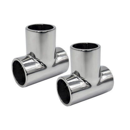 Marine City Stainless Steel 3-Way Tee Connector Hand Rail Fittings– 45°/60°/90° Marine City