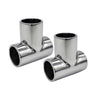 Marine City Stainless Steel 3-Way Tee Connector Hand Rail Fittings– 45°/60°/90°
