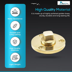 Marine City Brass Drain Plug Fits 1” Dia. Hole, 1/2''NPT (2Pcs)