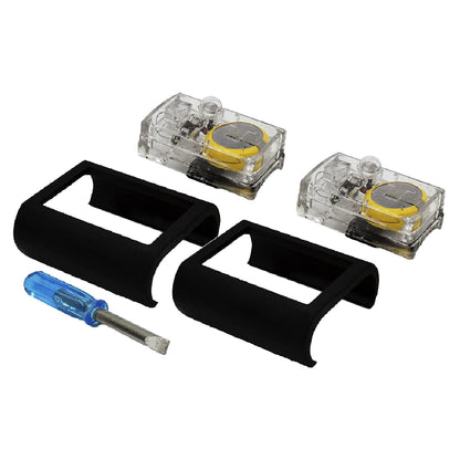 MARINE CITY Luz subacuática LED azul para barco que se adapta a escalones estándar de 1-1/2"(38 mm) para escalera marina (2 por paquete)