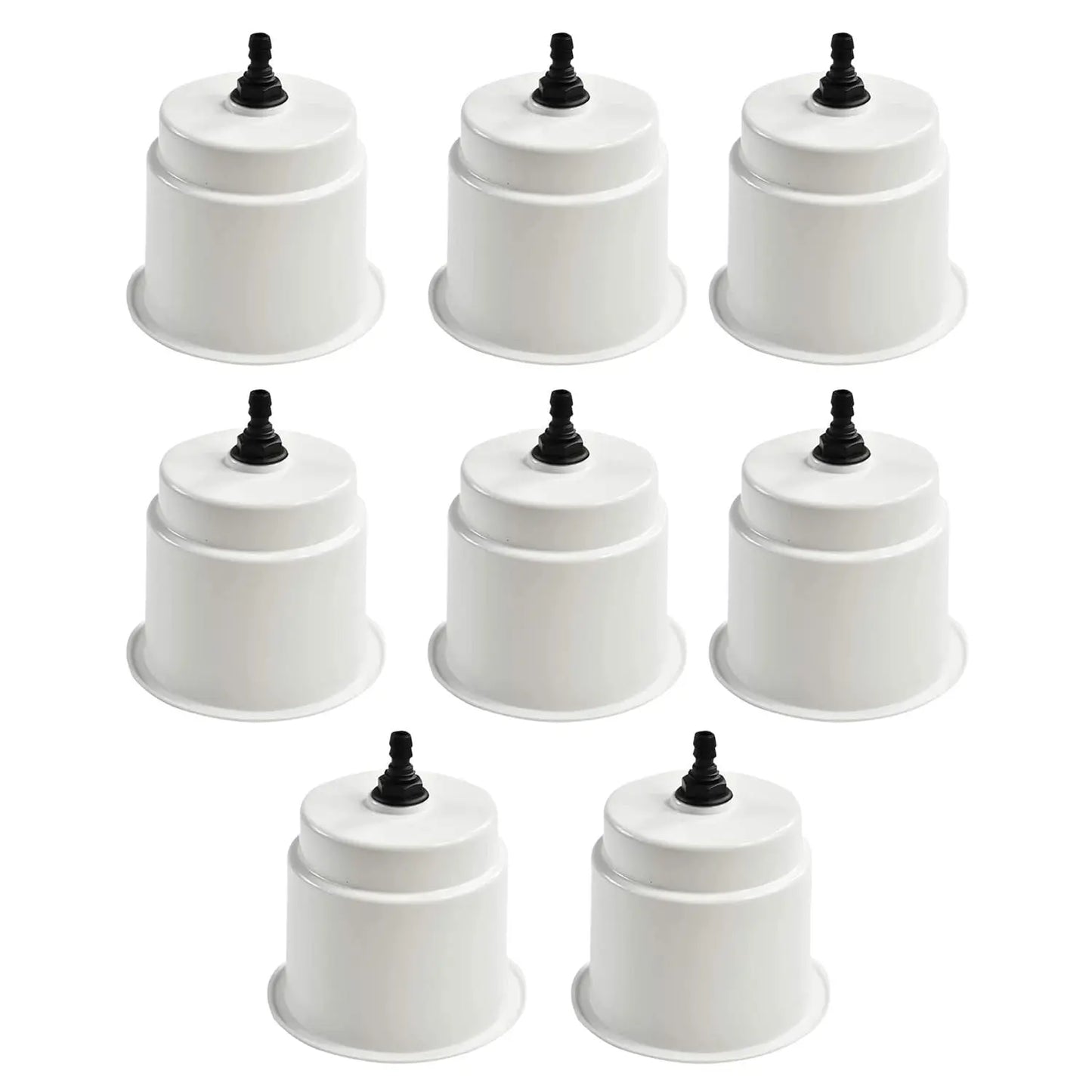 Marine City White Closeable Plastic Cup Holder with Drain – Fits 30 oz Marine City Hardware