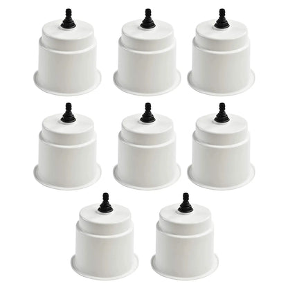 Marine City White Closeable Plastic Cup Holder with Drain – Fits 30 oz Marine City Hardware