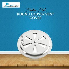 Marine City 5” Stainless Steel Round Louver Vent Cover – Butterfly Air Vent