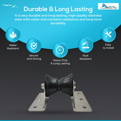 Plataforma grande Marine City Bow Roller para barco