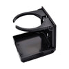 Marine City Black Adjustable Folding Cup Holder – ABS Plastic, 2-3/8” to 3-7/8”