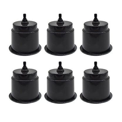 Marine City Black Closeable Plastic Cup Holder with Drain – Flush Mount Design