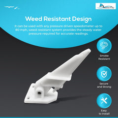 Marine City Boat Velocímetro universal Tubo piloto de arranque 80 MPH (incluye piezas de montaje) MC30112035 