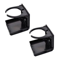 Marine City Portavasos plegable de plástico negro de 2-3/8