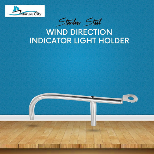 Marine City Wind Direction Indicator Light Holder – 304 Stainless Steel, Durable MARINE CITY