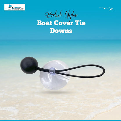 Marine City Bungee Cord Suction Cup Boat Cover Tie Downs – 2 Inches (4 Pcs) MARINE CITY
