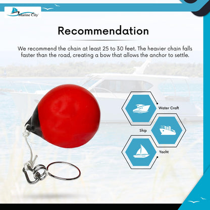 Marine City Buoy Balls – Inflatable Heavy-Duty Marine PVC Marker Buoys (1 Set)