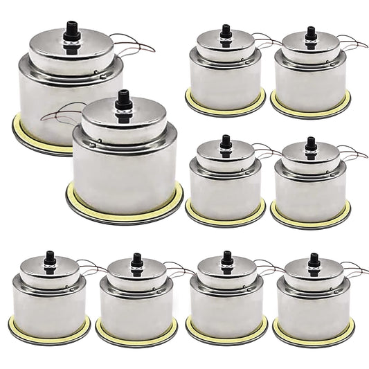 Marine City Stainless Steel Red LED Illuminated Drink Holder with Drain (10 Pcs)