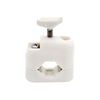 Marine City White UV-Resistant Nylon Flag Pole Base – Round & Square Rails