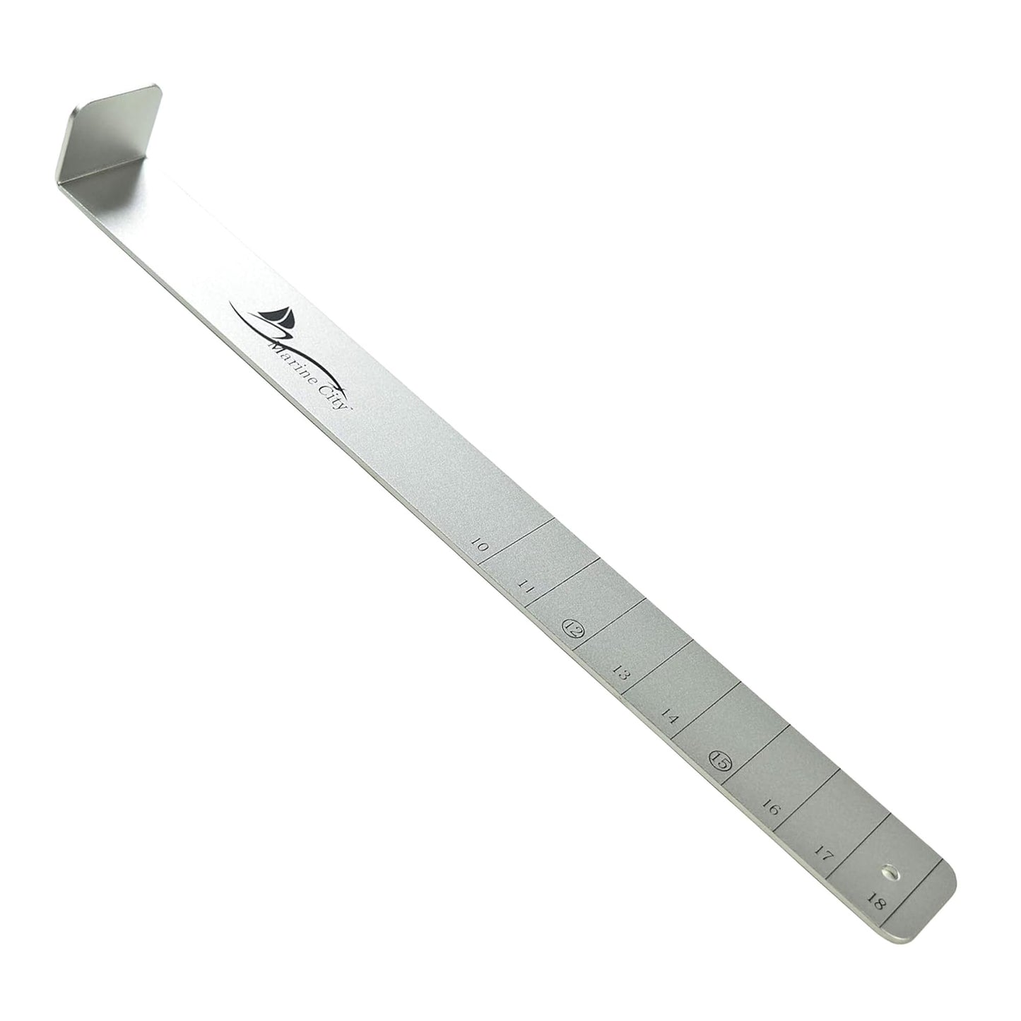 Marine City 18-Inch Aluminum Fishing Ruler – Durable Mount Fish Measuring Tool