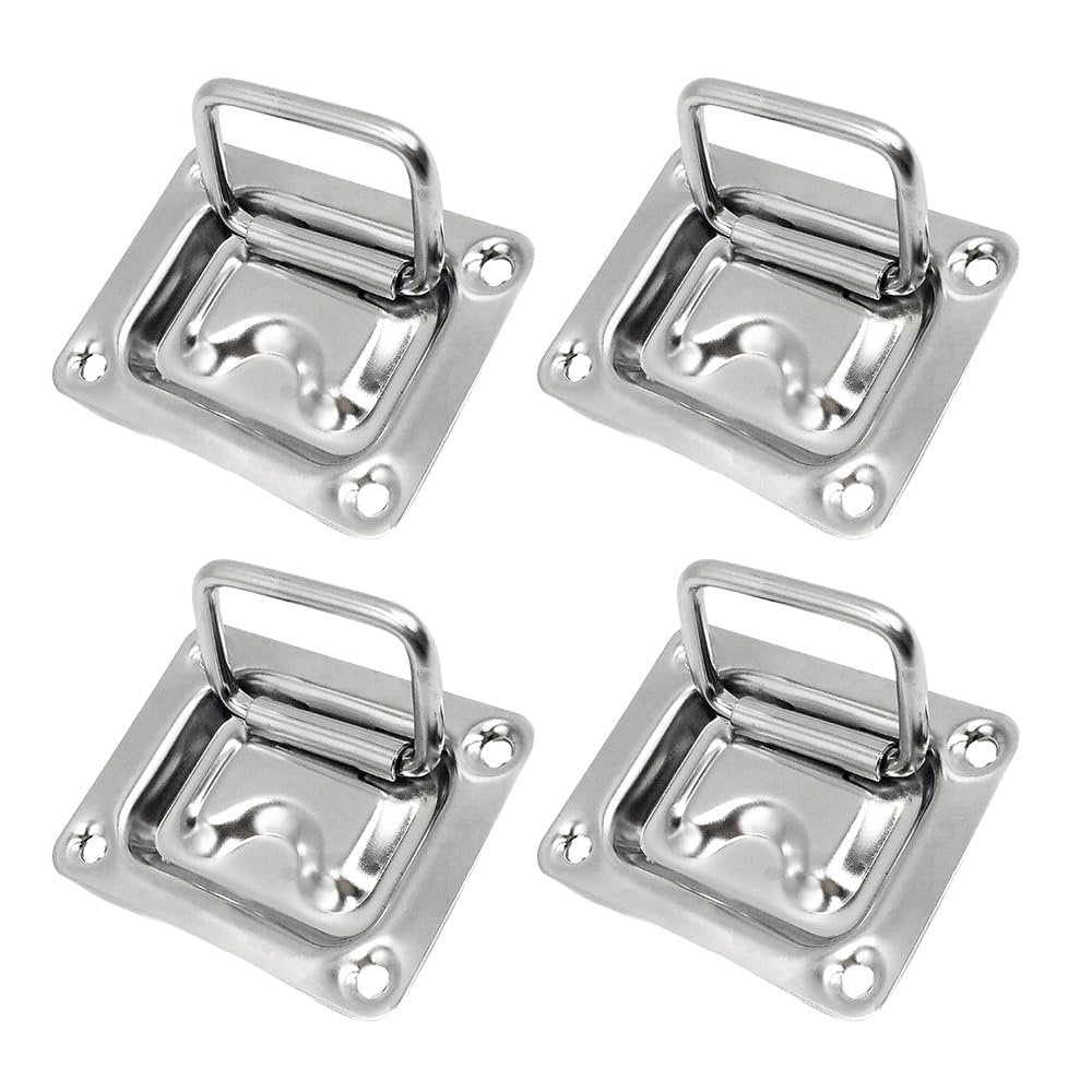 Marine City 304 Stainless Steel Hatch Lift Handle Ring Pull – 3” x 2-1/4”