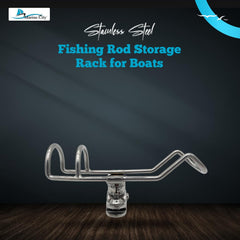 Marine City 304 Stainless Steel Fishing Rod Holder – Space-Saving Design