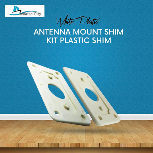 MARINE CITY Marine Antenna Mount Shim Kit Plastic Shims Short & Long Taper